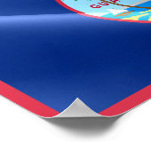Guam - Waving Flag - ポスター (角)