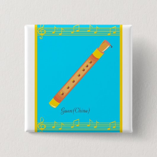 Guan 缶バッジ (正面)