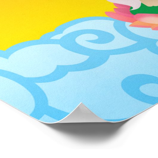 guan yin in art deco ポスター (角)