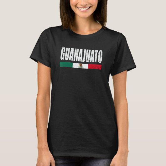 Guanajuato Mexico Mexican Flag State Tシャツ (正面)