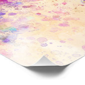 Guangzhou skyline in watercolor background フォトプリント            (角)