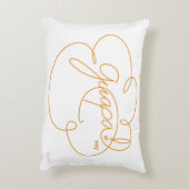 GUAPA大豆 – CloudSはっきりした Orange Script アクセントクッション (裏面(縦))