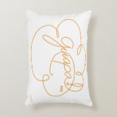 GUAPA大豆 – CloudSはっきりした Orange Script アクセントクッション (正面(垂直))