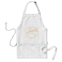 GUAPA soy - CloudS -はっきりした Orange Script スタンダードエプロン