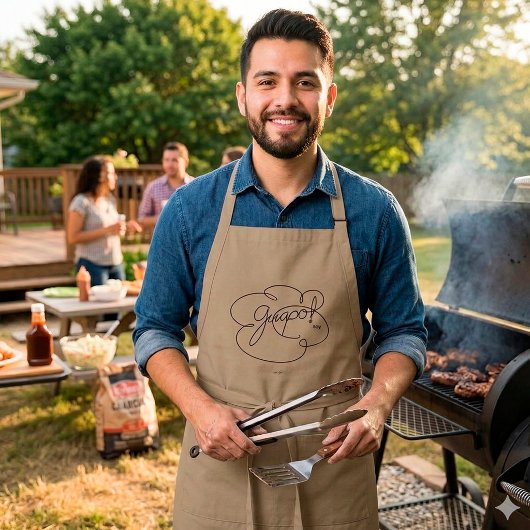 GUAPO大豆 – はっきりした CloudS スタンダードエプロン