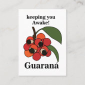 Guarana Fruit Plant Botanical 名刺 (正面)