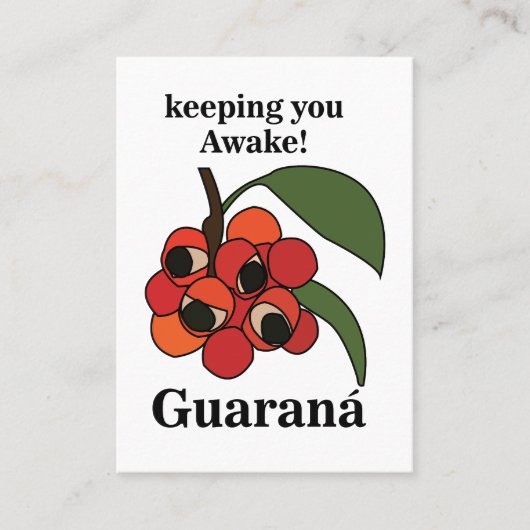 Guarana Fruit Plant Botanical 名刺 (正面)
