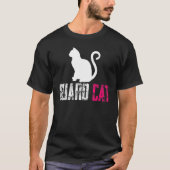 Guard Cat Security And Protect Present Tシャツ (正面)