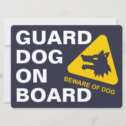 GUARD DOG/あなたが運転するスローカーシンボルや象徴 シーズンカード (正面)