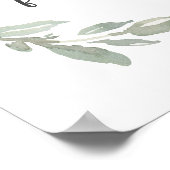 Guard Your Heart Minimal Bible Verse Green Leaves ポスター (角)