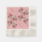 Guardanapo de Papel flores e joaninhas 縁ありカクテルナプキン (正面)