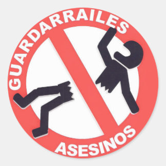 guardarrailestocarrodilla.com pegatina ラウンドシール