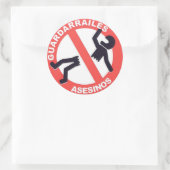 guardarrailestocarrodilla.com pegatina ラウンドシール (バッグ)