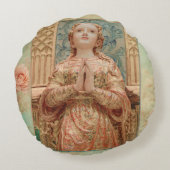 Guardian Angel painting ラウンドクッション (裏面)