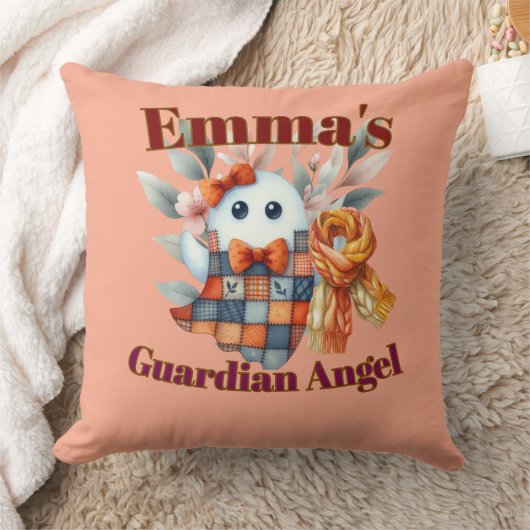 Guardian Angel - Personalize Name & Message Kids クッション (ブランケット)