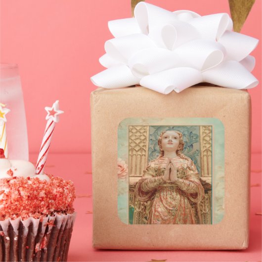 Guardian Angel picture stickers スクエアシール (パーティー)