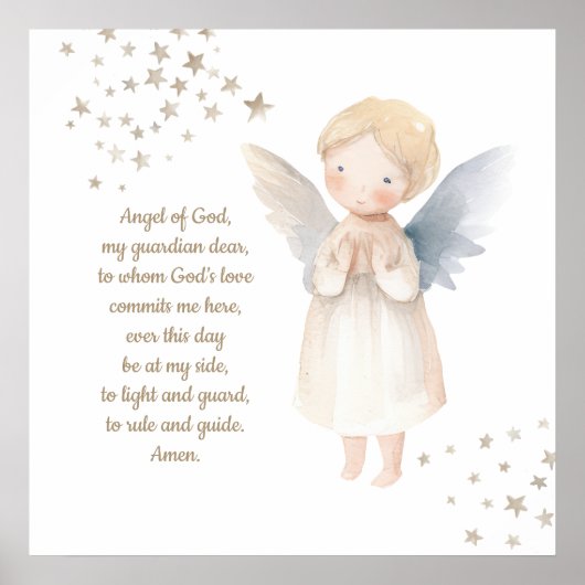Guardian angel printable poster ポスター (正面)