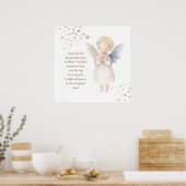 Guardian angel printable poster ポスター (キッチン)
