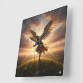 Guardian Angel Protection -   スクエア壁時計 (傾斜)