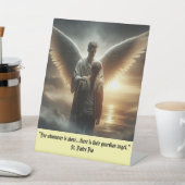 Guardian Angel With Man Pedestal Sign 台座サイン (インサイチュ)