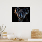 Guardian Calm Koala – Cinematic Night Wildlife Por ポスター (キッチン)