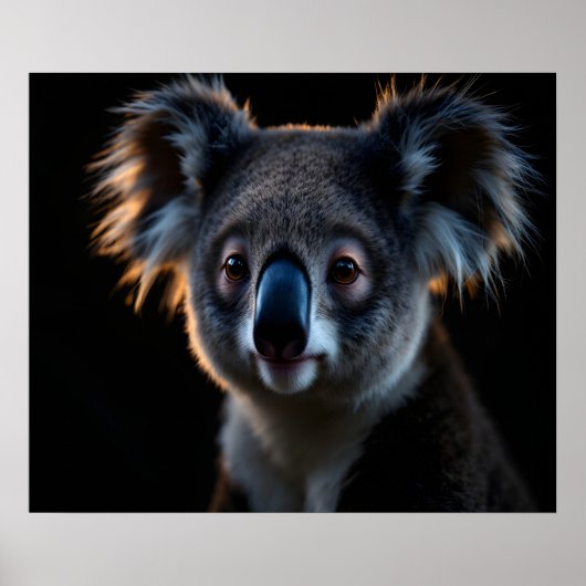 Guardian Calm Koala – Cinematic Night Wildlife Por ポスター (正面)