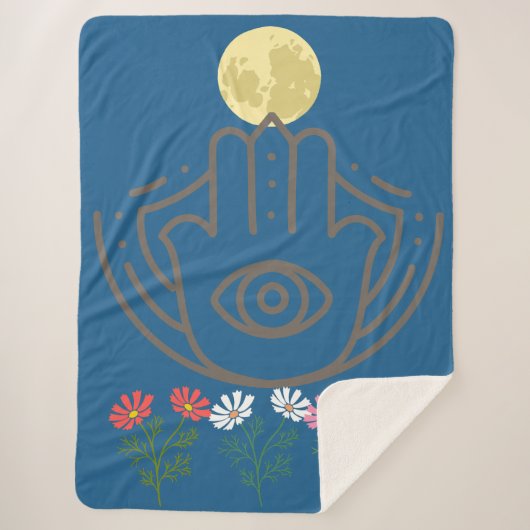 "Guardian Moon: Customizable Protection Blanket" シェルパブランケット (正面)