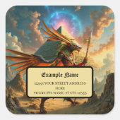 Guardian of the Celestial Gate – Anubis  スクエアシール (正面)