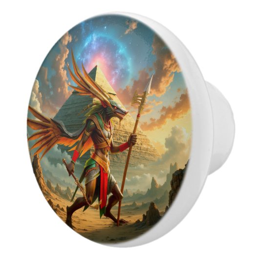 Guardian of the Celestial Gate – Anubis セラミックノブ (右)