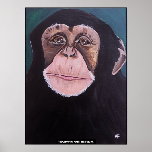 Guardian of the Forest Painting by Alfred Fox ポスター (正面)