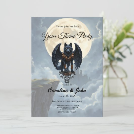 Guardian of the Moon – The Black Winged Wolf. 招待状 (スタンド正面)