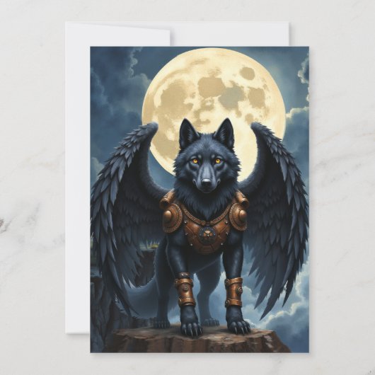Guardian of the Moon – The Black Winged Wolf. 招待状 (裏面)