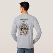 Guardian of The Nation | メンズ長袖 Tシャツ (裏面フル)