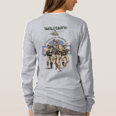 Guardian of The Nation | 女性用長袖 Tシャツ (裏面)