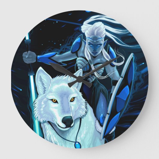 Guardian of the Wild Hour ラージ壁時計 (正面)