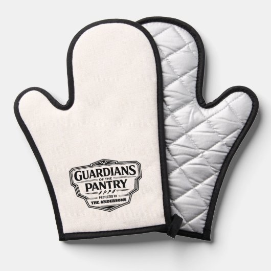 Guardians of the Pantry Oven Mitt and Pot Holders 鍋つかみ (正面/裏面)