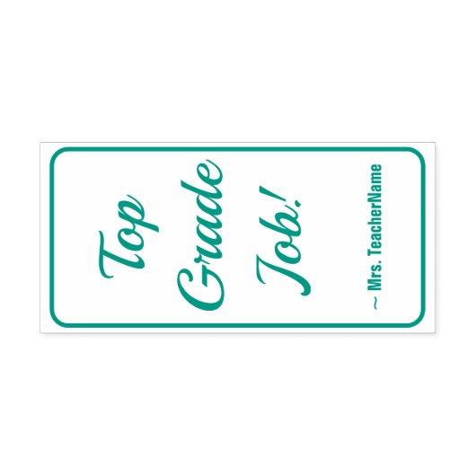 Guaring "Top Grade Job!" +チューターカスタム名 セルフインキングスタンプ (デザイン)