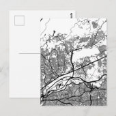 Guarulhos Brazil Map ポストカード (正面/裏面)