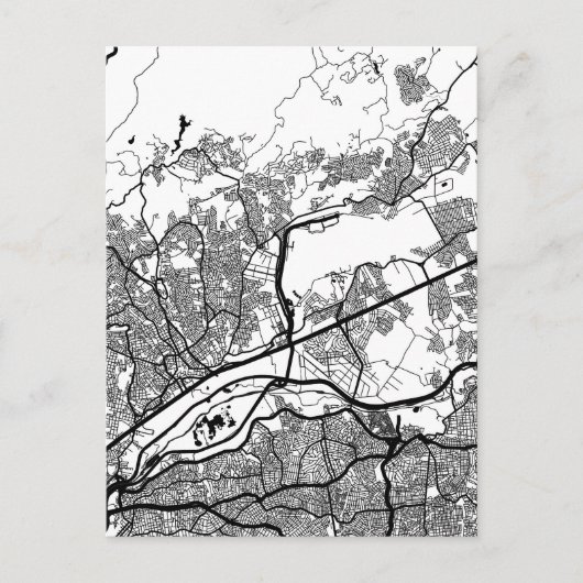 Guarulhos Brazil Map ポストカード (正面)