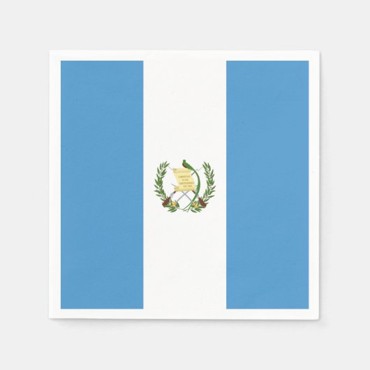 Guatemala flag  スタンダードカクテルナプキン (正面)