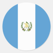 Guatemala flag  ラウンドシール (正面)
