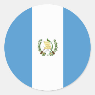 Guatemala flag ラウンドシール