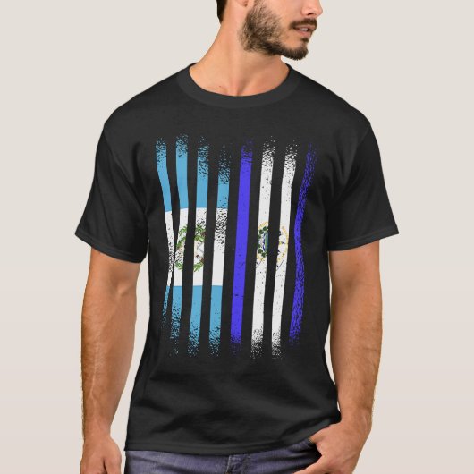 Guatemala Flag El Salvador Grown Country Flags Str Tシャツ (正面)
