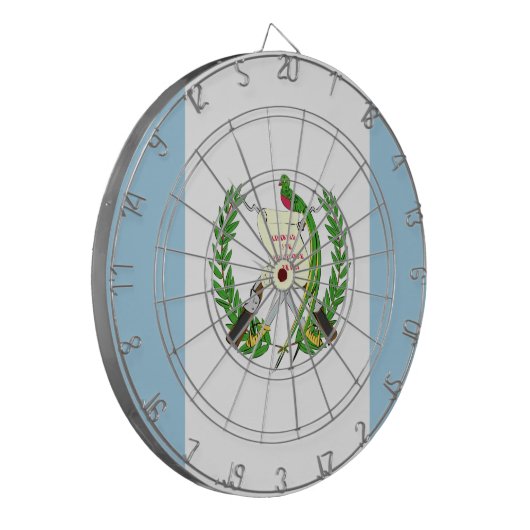 Guatemala Flag Emblem ダーツボード (正面左)