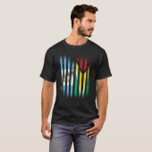 Guatemala Flag Guyana Grown Country Flags Stripes Tシャツ (正面フル)