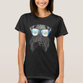 Guatemala Flag Kerry Blue Terrier Dog Guatemala Po Tシャツ (正面)