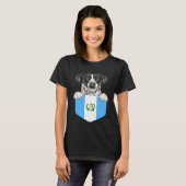 Guatemala Flag Pointer Dog In Pocket Tシャツ (正面フル)
