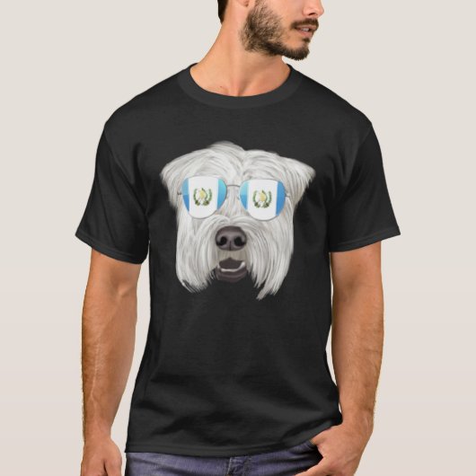 Guatemala Flag Soft Coated Wheaten Terrier Guatema Tシャツ (正面)