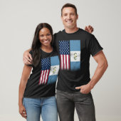 Guatemala Guatemalan American Flags Proud USA Tシャツ (ユニセックス)
