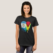Guatemala Guayana Flag Heart Citizen Grown Patriot Tシャツ (正面フル)